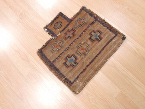 Baluch Brown Square Hand Woven 16 X 19  Area Rug 100-111017 Image 3