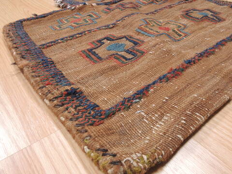 Baluch Brown Square Hand Woven 16 X 19  Area Rug 100-111017 Image 4