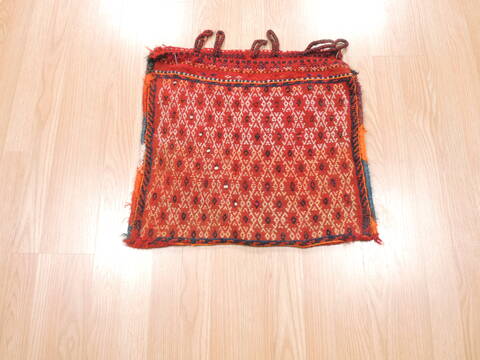 Baluch Red Square Hand Woven 18 X 22  Area Rug 100-111019 Image 1