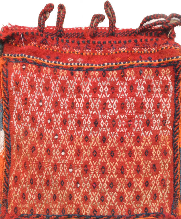 Baluch Red Square Hand Woven 18 X 22  Area Rug 100-111019 Image 0