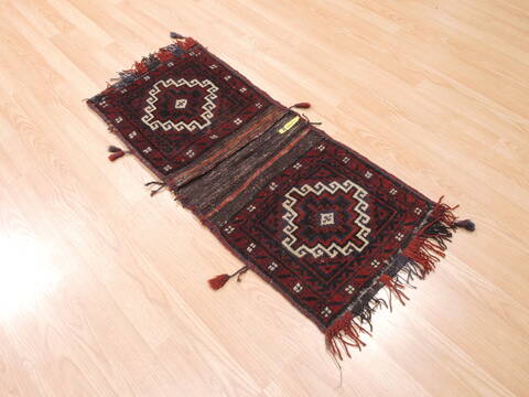 Baluch Red Hand Knotted 17 X 37  Area Rug 100-111023 Image 3