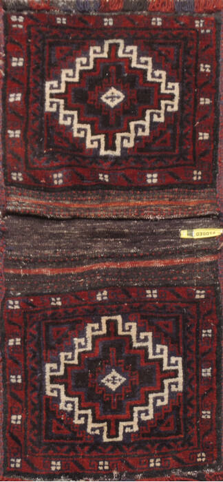 Baluch Red Hand Knotted 17 X 37  Area Rug 100-111023 Image 0