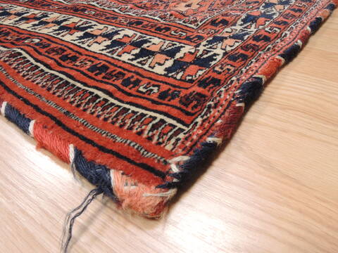 Baluch Red Square Hand Knotted 31 X 35  Area Rug 100-111030 Image 5
