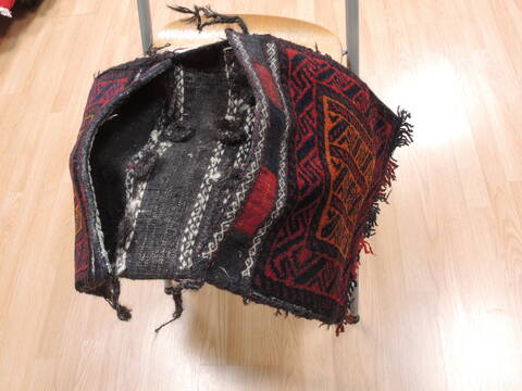 Baluch Orange Hand Knotted 18 X 27  Area Rug 100-111032 Image 6