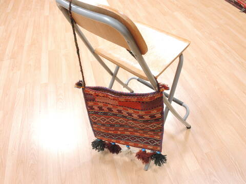 Baluch Orange Square Hand Woven 12 X 14  Area Rug 100-111034 Image 4