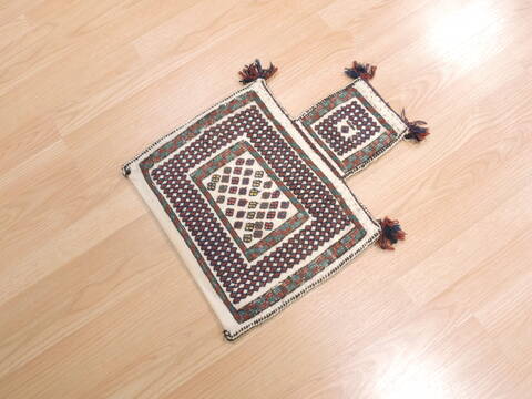 Baluch White Hand Woven 14 X 21  Area Rug 100-111035 Image 2