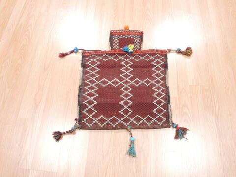 Baluch Red Square Hand Woven 17 X 20  Area Rug 100-111037 Image 1