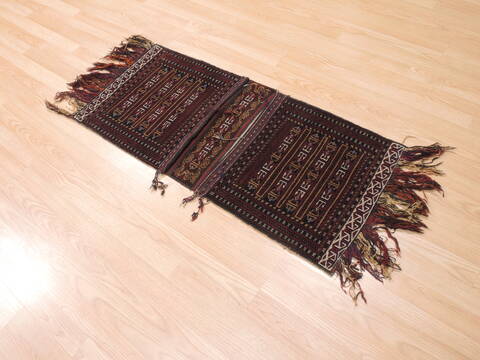 Baluch Red Hand Knotted 18 X 39  Area Rug 100-111040 Image 2