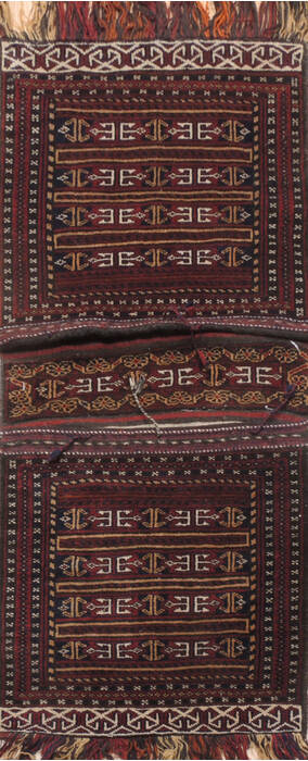 Baluch Red Hand Knotted 18 X 39  Area Rug 100-111040 Image 0
