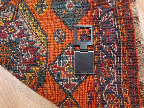 Baluch Orange Hand Knotted 14 X 20  Area Rug 100-111041 Image 5