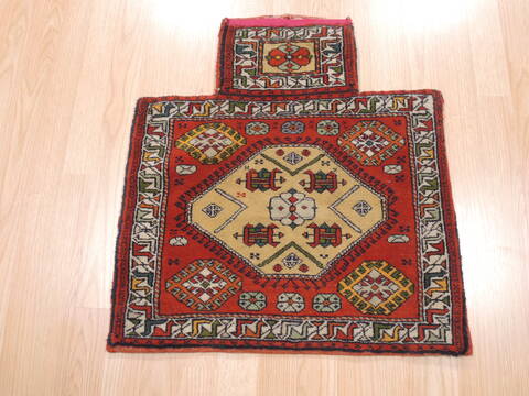 Baluch Red Square Hand Knotted 20 X 21  Area Rug 100-111044 Image 8