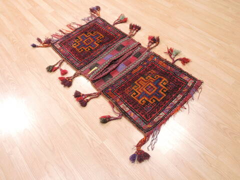 Baluch Red Hand Knotted 17 X 36  Area Rug 100-111047 Image 3