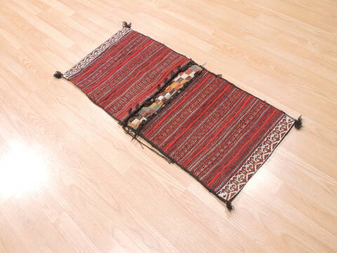 Baluch Red Hand Woven 18 X 37  Area Rug 100-111048 Image 3