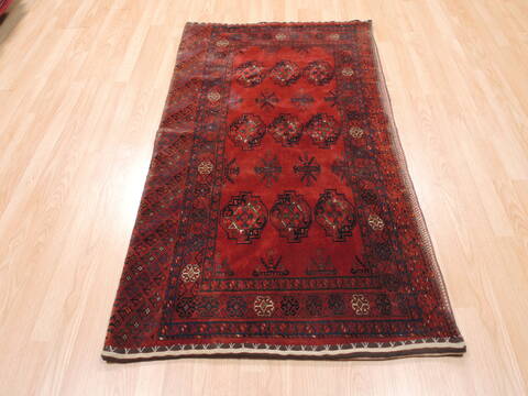 Baluch Red Hand Knotted 30 X 56  Area Rug 100-111050 Image 1