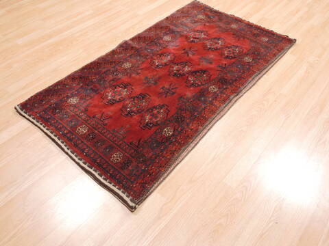 Baluch Red Hand Knotted 30 X 56  Area Rug 100-111050 Image 2