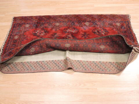 Baluch Red Hand Knotted 30 X 56  Area Rug 100-111050 Image 5