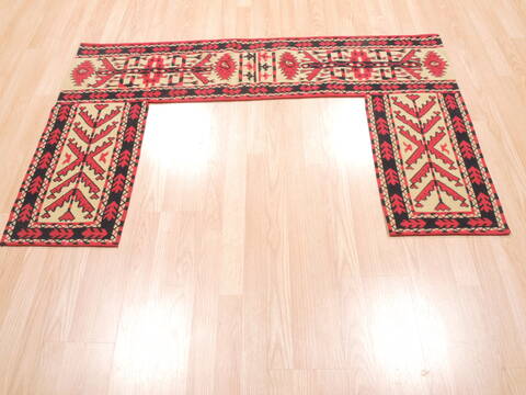 Kilim Red Runner Flat Woven 14 X 51  Area Rug 100-111061 Image 1