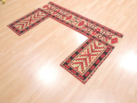 Kilim Red Runner Flat Woven 14 X 51  Area Rug 100-111061 Image 2