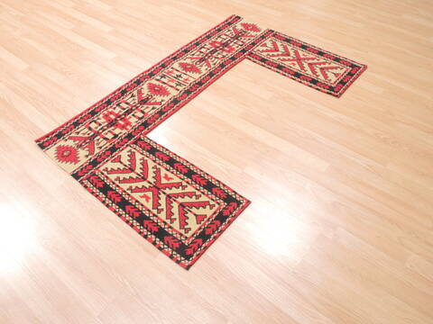 Kilim Red Runner Flat Woven 14 X 51  Area Rug 100-111061 Image 3