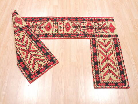 Kilim Red Runner Flat Woven 14 X 51  Area Rug 100-111061 Image 5