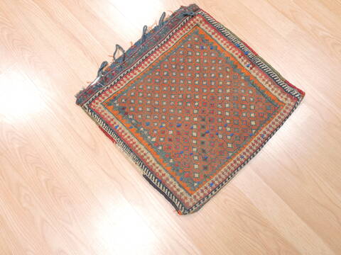 Baluch Blue Square Hand Woven 18 X 22  Area Rug 100-111070 Image 1