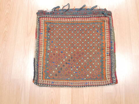 Baluch Blue Square Hand Woven 18 X 22  Area Rug 100-111070 Image 2