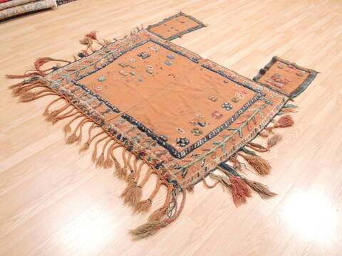 Baluch Beige Flat Woven 46 X 47  Area Rug 100-111073 Image 2