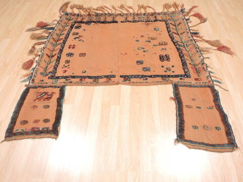 Baluch Beige Flat Woven 46 X 47  Area Rug 100-111073 Image 6