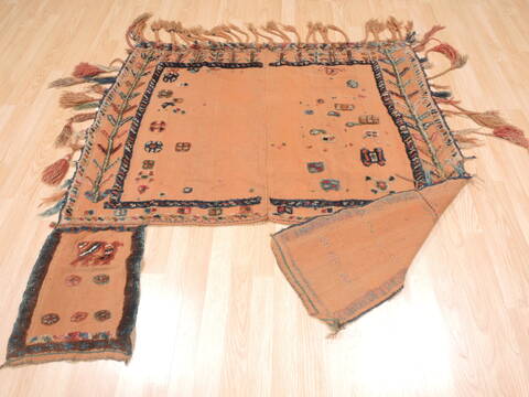 Baluch Beige Flat Woven 46 X 47  Area Rug 100-111073 Image 7