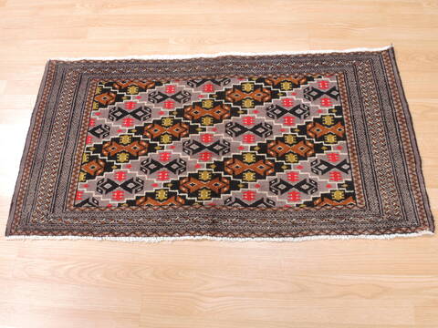 Baluch Grey Hand Knotted 20 X 43  Area Rug 134-111080 Image 5