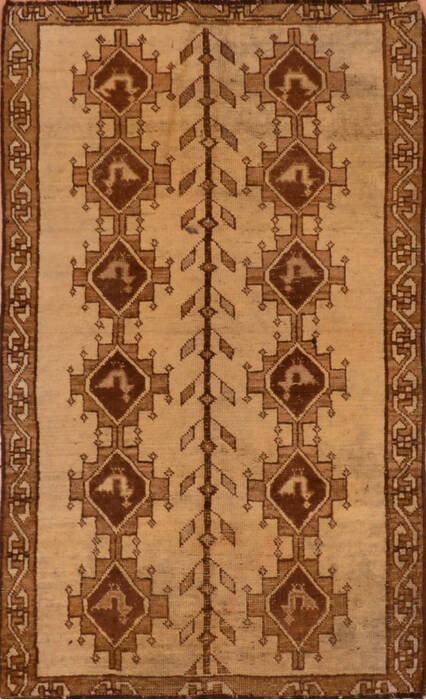 Baluch Beige Hand Knotted 33 X 57  Area Rug 134-111094 Image 0