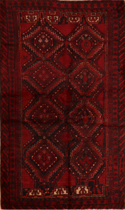 Baluch Red Hand Knotted 211 X 45  Area Rug 134-111100 Image 0
