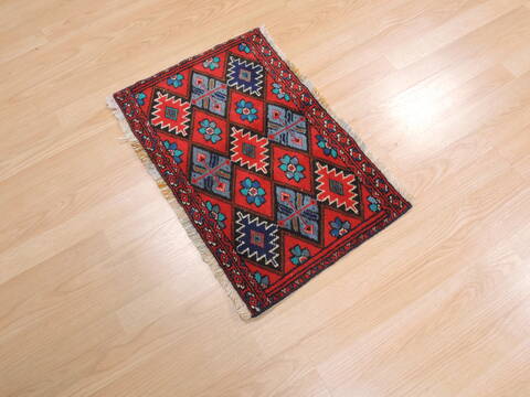 Baluch Red Hand Knotted 14 X 20  Area Rug 134-111117 Image 2