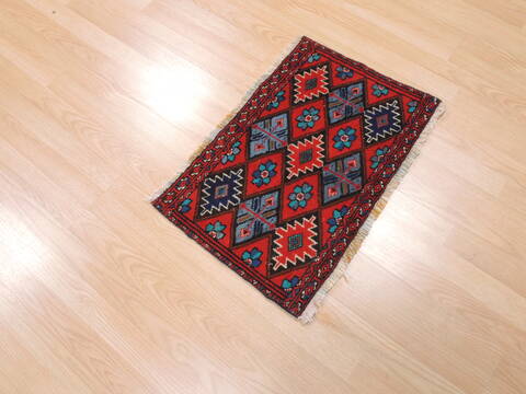 Baluch Red Hand Knotted 14 X 20  Area Rug 134-111117 Image 3