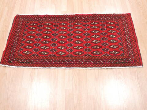 Baluch Red Hand Knotted 20 X 43  Area Rug 134-111119 Image 2