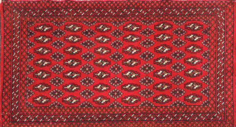 Baluch Red Hand Knotted 20 X 43  Area Rug 134-111119 Image 0
