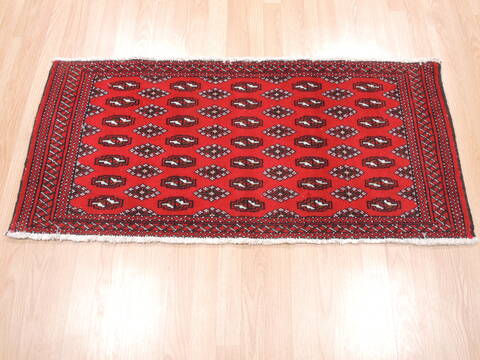 Baluch Red Hand Knotted 20 X 43  Area Rug 134-111122 Image 1
