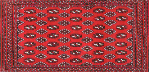 Baluch Red Hand Knotted 20 X 43  Area Rug 134-111122 Image 0