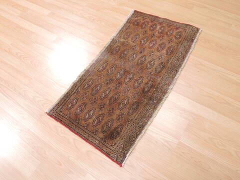 Baluch Brown Hand Knotted 19 X 37  Area Rug 134-111135 Image 1