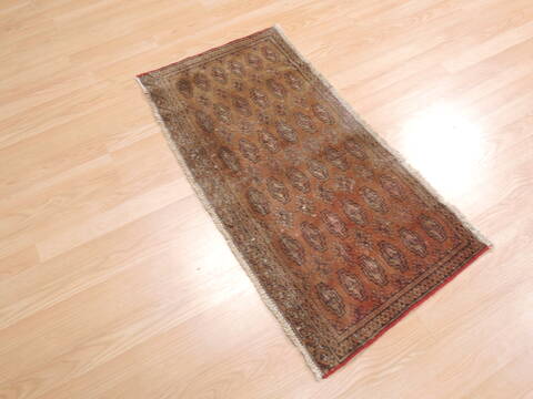Baluch Brown Hand Knotted 19 X 37  Area Rug 134-111135 Image 3