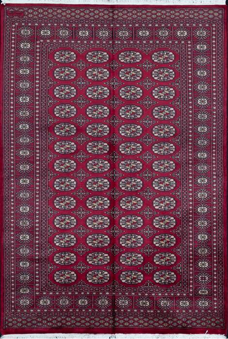 Bokhara Red Hand Knotted 48 X 68  Area Rug 700-111168 Image 0