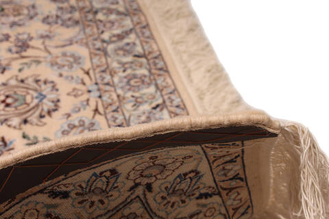 Nain Beige Hand Knotted 116 X 149  Area Rug 254-111873 Image 6