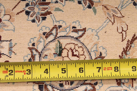 Nain Beige Hand Knotted 116 X 149  Area Rug 254-111873 Image 7