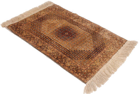 Herati Beige Hand Knotted 20 X 30  Area Rug 254-111888 Image 3
