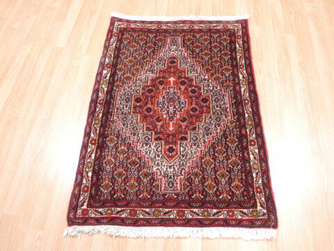 Sanandaj Red Hand Knotted 24 X 37  Area Rug 100-111978 Image 1