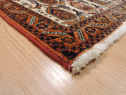 Shahre Babak Cream Hand Knotted 37 X 55  Area Rug 100-111988 Image 8