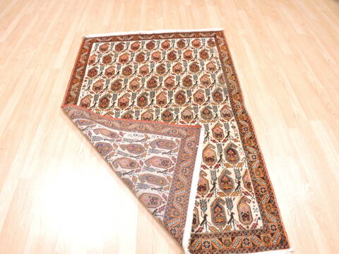 Shahre Babak Cream Hand Knotted 37 X 55  Area Rug 100-111988 Image 9
