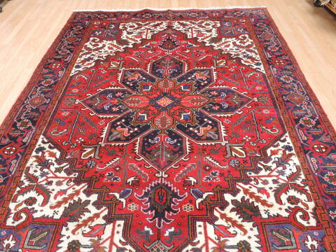 Heriz Red Hand Knotted 70 X 100  Area Rug 100-111992 Image 1