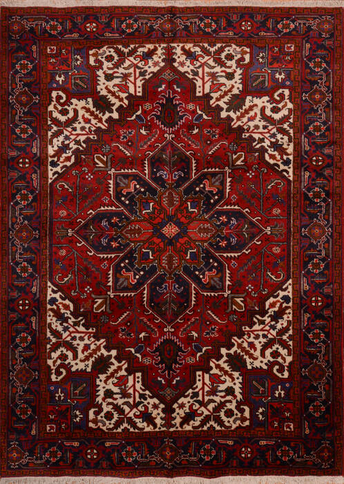 Heriz Red Hand Knotted 70 X 100  Area Rug 100-111992 Image 0