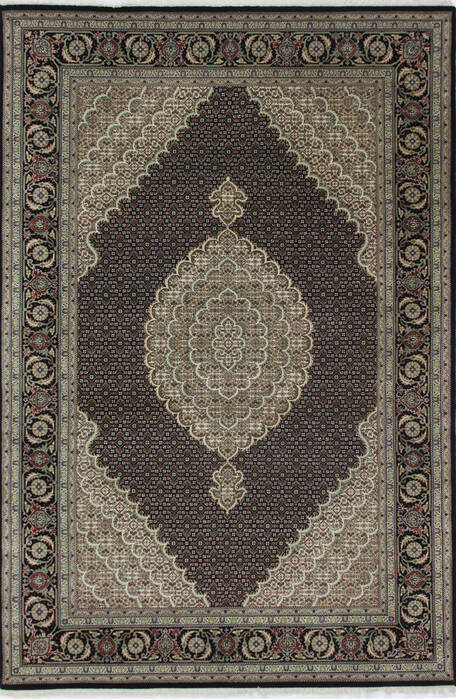 Mahi Black Hand Knotted 67 X 911  Area Rug 902-111997 Image 0